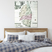 Karte von Korsika Leinwanddruck (Insitu (Schlafzimmer))