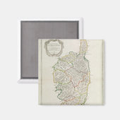 Karte von Korsika Magnet (Vorderseite/Rückseite)