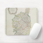 Karte von Korsika Mousepad (Mit Mouse)