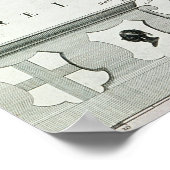 Karte von Korsika Poster (Ecke)