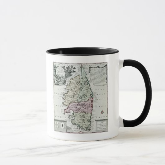 Karte von Korsika Tasse (Rechts)