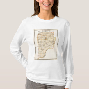 Karte von La Porte Landkreis T-Shirt