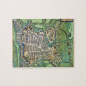 Karte von La Rochelle, von 'Civitates Orbis Puzzle (Horizontal)