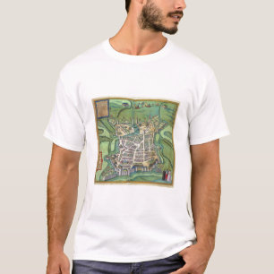 Karte von La Rochelle, von 'Civitates Orbis T-Shirt