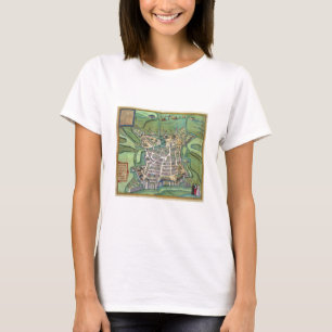 Karte von La Rochelle, von 'Civitates Orbis T-Shirt