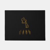 Karte von Laos, Goldkarte Fußmatte (Vorderseite)