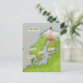 Karte von Lappland (Stehend Vorderseite)