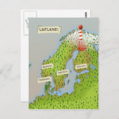 Karte von Lappland (Vorne/Hinten)