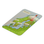 Karte von Lappland Magnet (Linke Seite)