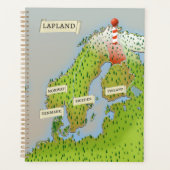 Karte von Lappland Planer (Vorderseite)
