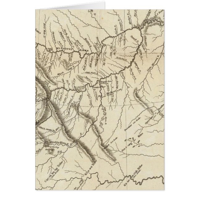 Karte von Lewis und Clark's Track (Vorne)