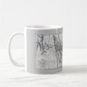 Karte von Lewis und Clark's Track[1814] Kaffeetasse (Links)