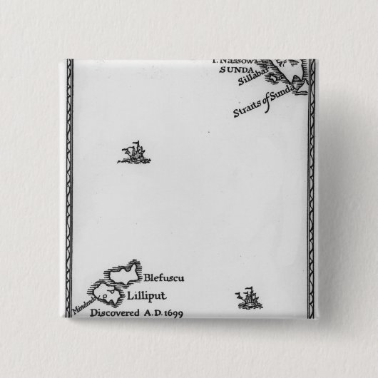 Karte von Lilliput und von Blefuscu Button (Vorderseite)