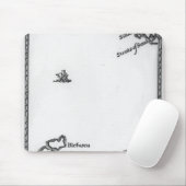 Karte von Lilliput und von Blefuscu Mousepad (Mit Mouse)