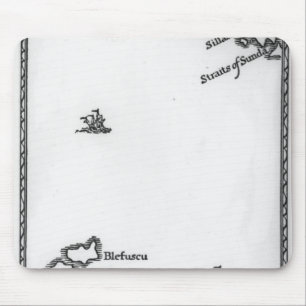 Karte von Lilliput und von Blefuscu Mousepad