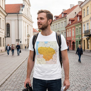 Karte von Litauen T-Shirt