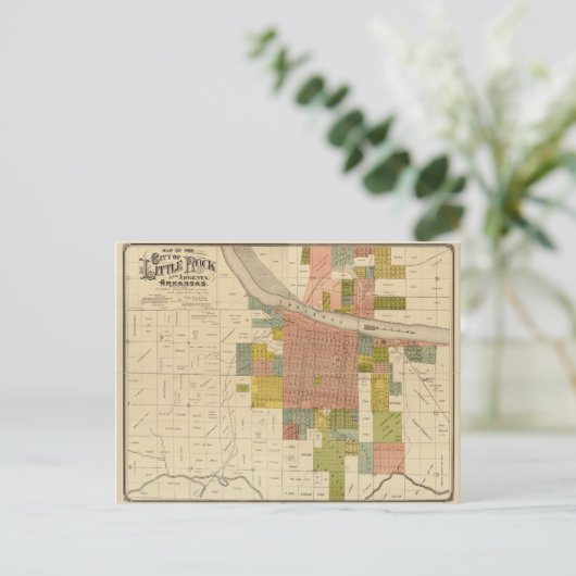 Karte von Little Rock und Argenta, Arkansas (1888) (Stehend Vorderseite)