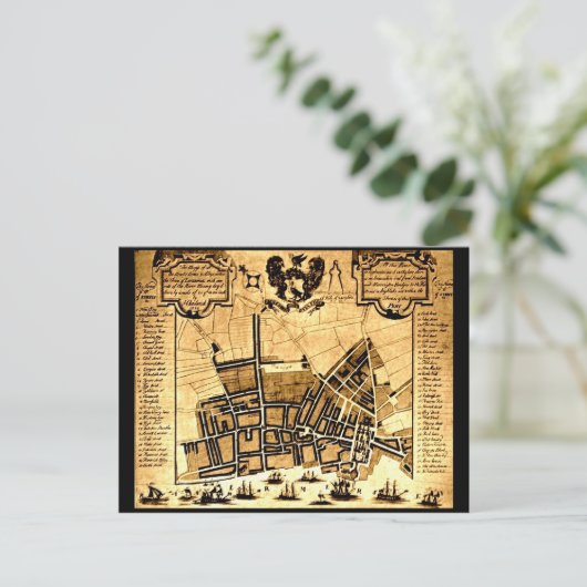 Karte von Liverpool, 1725 (Stehend Vorderseite)