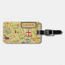 Karte von London England