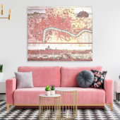 Karte von London Leinwanddruck (Insitu (Wohnzimmer))
