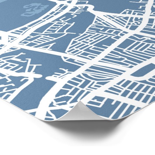 Karte von London Poster (Ecke)