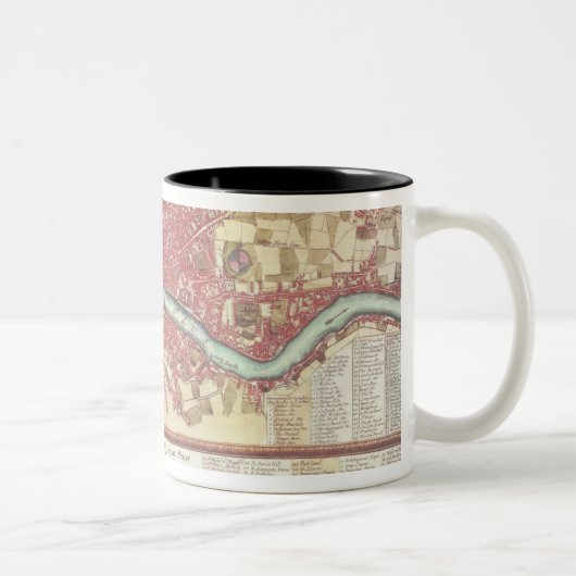 Karte von London Zweifarbige Tasse (Rechts)
