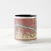 Karte von London Zweifarbige Tasse (Mittel)