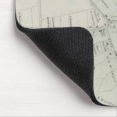 Karte von Long Branch, NJ Mousepad (Ecke)