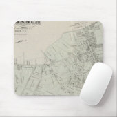 Karte von Long Branch, NJ Mousepad (Mit Mouse)