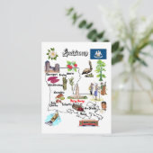 Karte von Louisiana (Stehend Vorderseite)