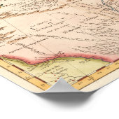 Karte von Louisiana 1760 Poster (Ecke)