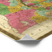 Karte von Louisiana, Mississippi und Alabama Poster (Ecke)