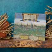 Karte von Lublin, von "Civitates Orbis Terrarum" v Fotoplatte (Seite)