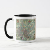 Karte von Luxemburg, von 'Civitates Orbis Terrarum Tasse (Links)