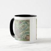 Karte von Luxemburg, von 'Civitates Orbis Terrarum Tasse (Vorderseite Links)