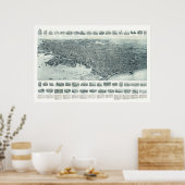 Karte von Lynn, Massachusetts von 1916 Poster (Küche)