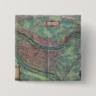Karte von Lyon, von "Civitates Orbis Terrarum" Button