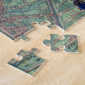 Karte von Lyon, von "Civitates Orbis Terrarum" Puzzle (Seite)