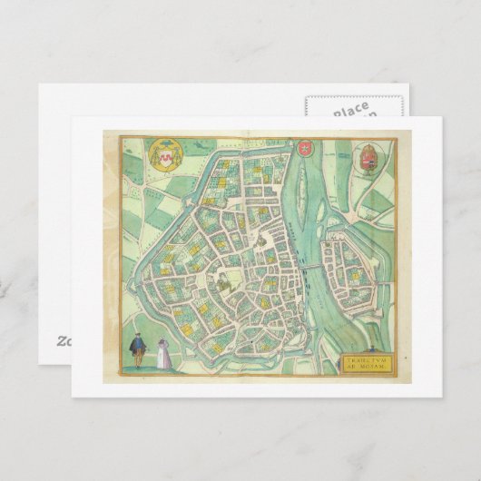 Karte von Maastricht, von "Civitates Orbis Terraru (Vorne/Hinten)