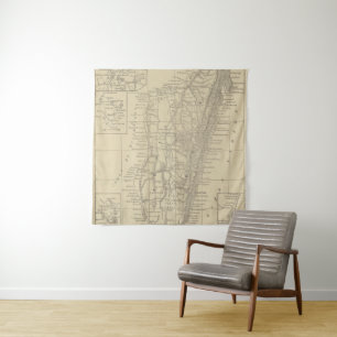 Karte von Madagaskar Wandteppich