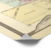 Karte von Madison, Wisconsin Poster (Ecke)