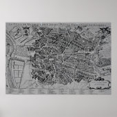 Karte von Madrid Poster (Vorne)