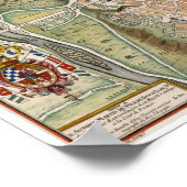 Karte von Madrid, Spanien Poster (Ecke)