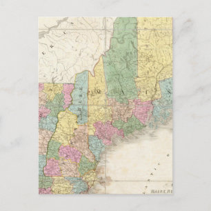 Karte von Maine, New Hampshire, Vermont