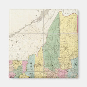 Karte von Maine, New Hampshire, Vermont Magnet