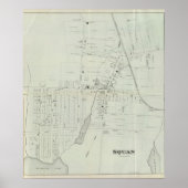 Karte von Manasquan, New Jersey Poster (Vorne)