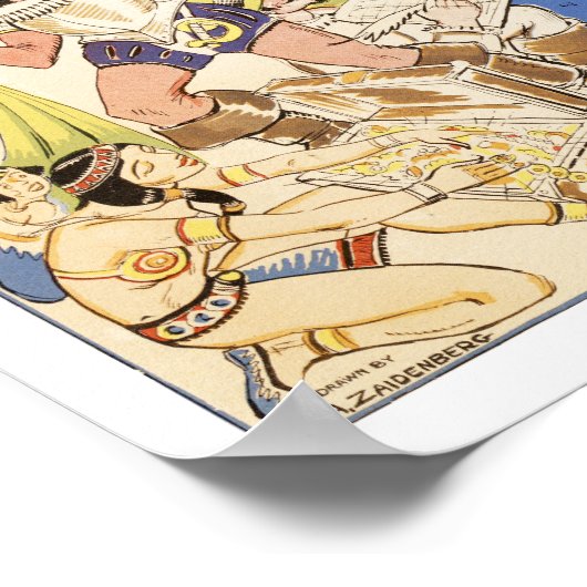 Karte von Manhattan von 1789 - 1939 Poster (Ecke)