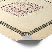 Karte von Marquette Landkreis & Westfield Poster (Ecke)