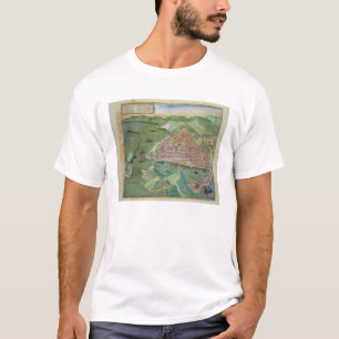 Karte von Marseille, von 'Civitates Orbis Terrarum T-Shirt