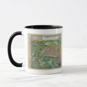 Karte von Marseille, von 'Civitates Orbis Terrarum Tasse